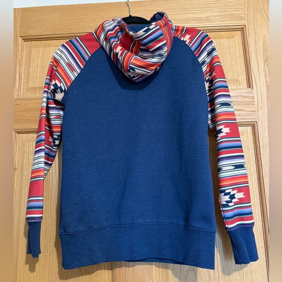 Women’s Hooey Aztec Fleece Lined Hoodie Small - Picture 2 of 5